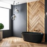 installation-plafond-bois-salle-de-bain-moderne