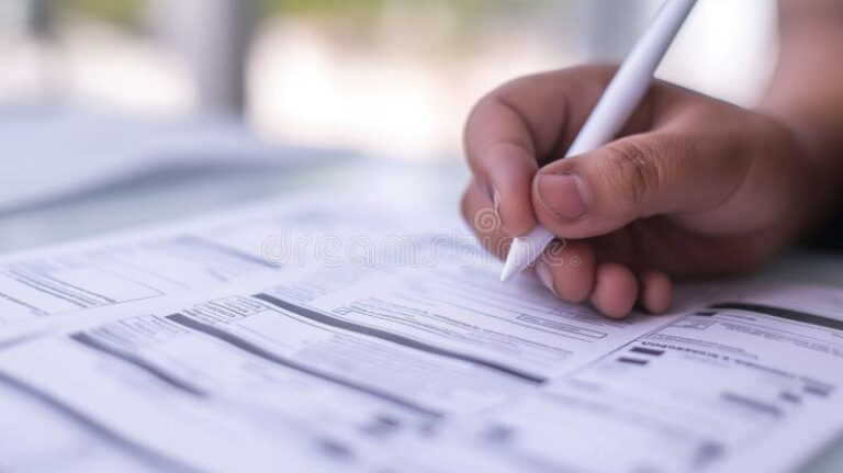Comment Remplir Le Cerfa Pour Faire Des Dons Aux Associations 2 personne remplissant formulaire administratif avec stylo