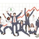 personnes-heureuses-avec-graphique-croissant