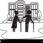 Comment fonctionne la retraite en France : Que faut-il savoir silhouettes-de-personnes-agees-avec-paysage-urbain